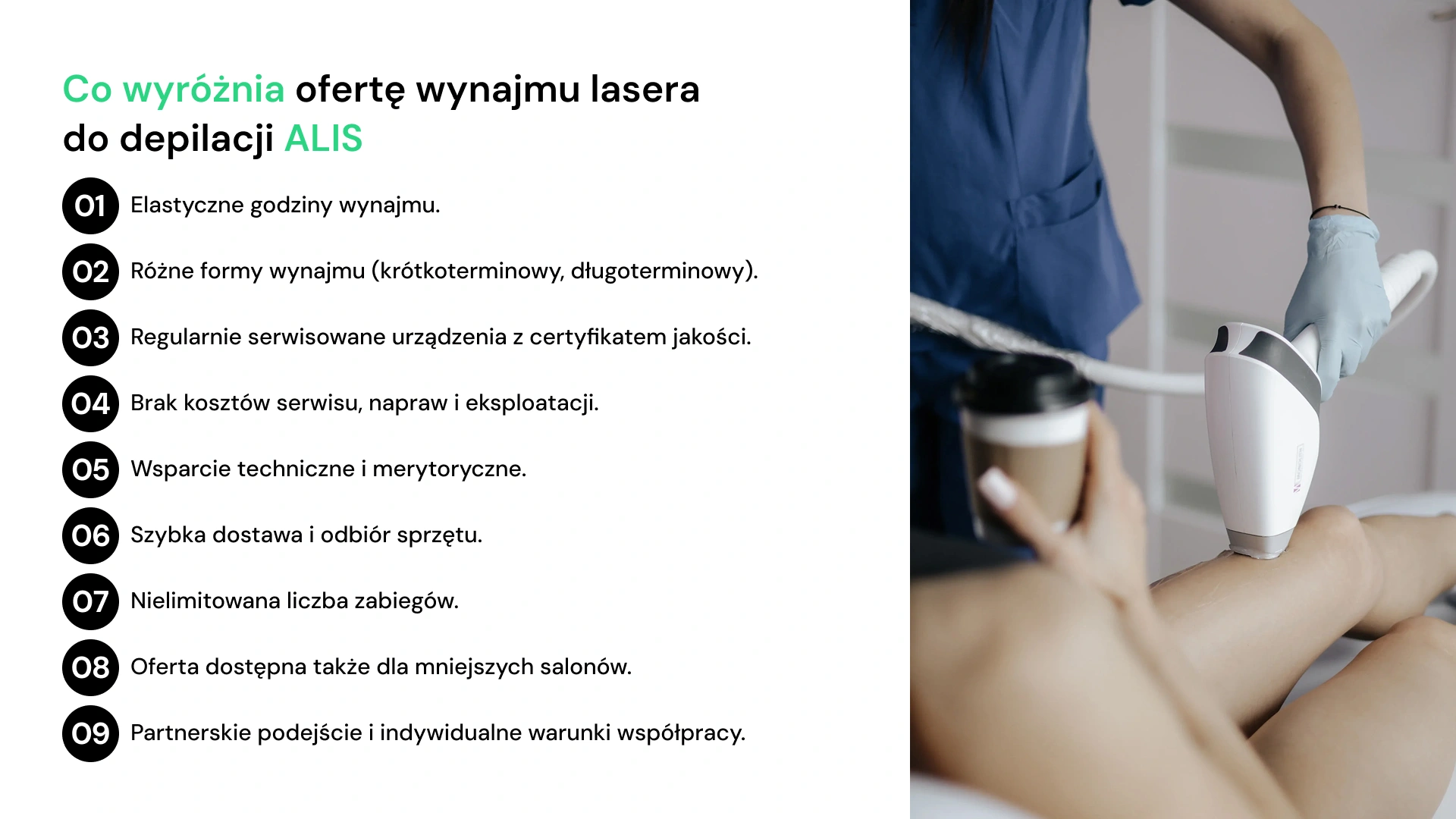 Co wyróżnia wynajem lasera do depilacji w ALIS